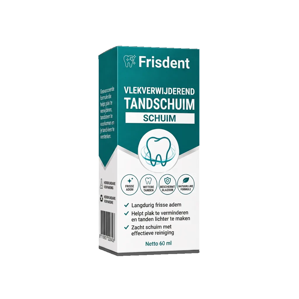 Frisdent Vlekverwijderend Tandschuim - 1 flesje
