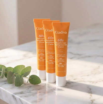 Gladiva gezichtshaar verwijderende creme - 3 tubes