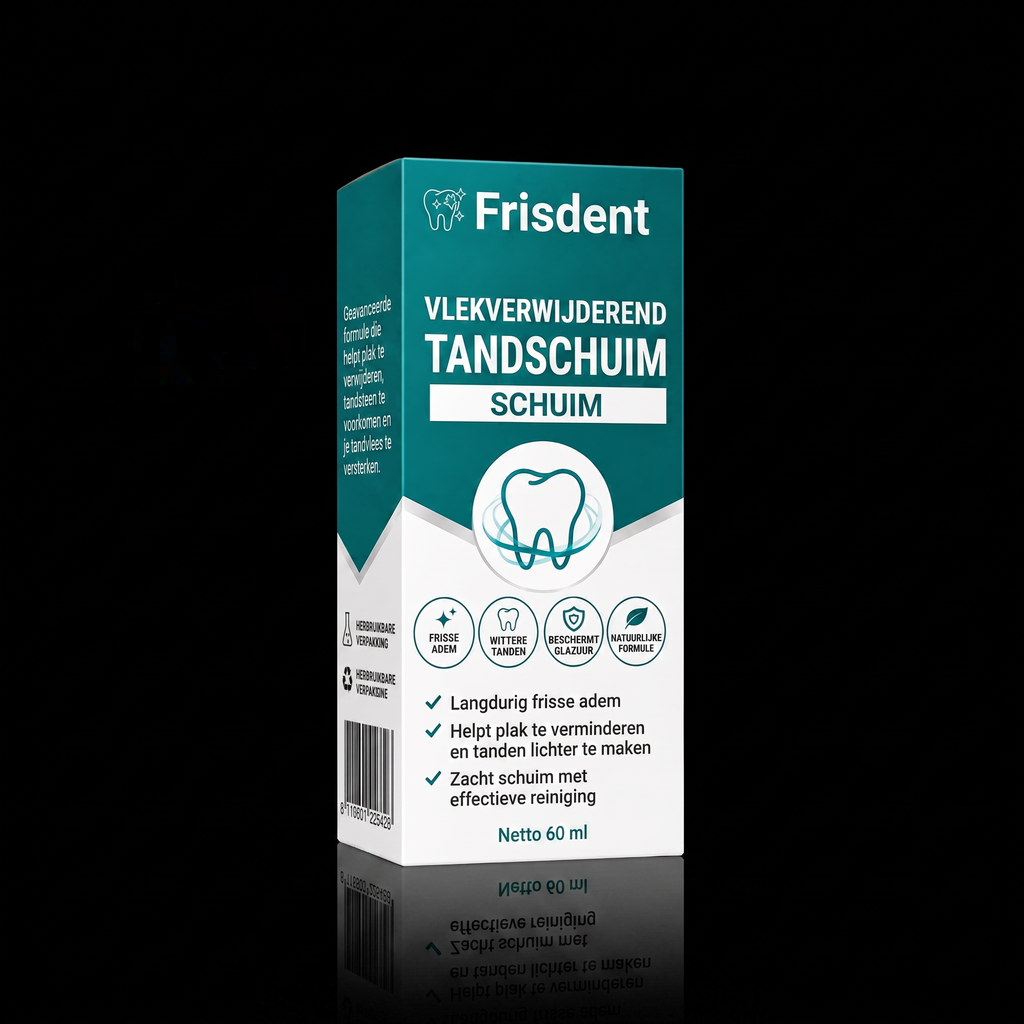 Frisdent Vlekverwijderend Tandschuim - 1 flesje